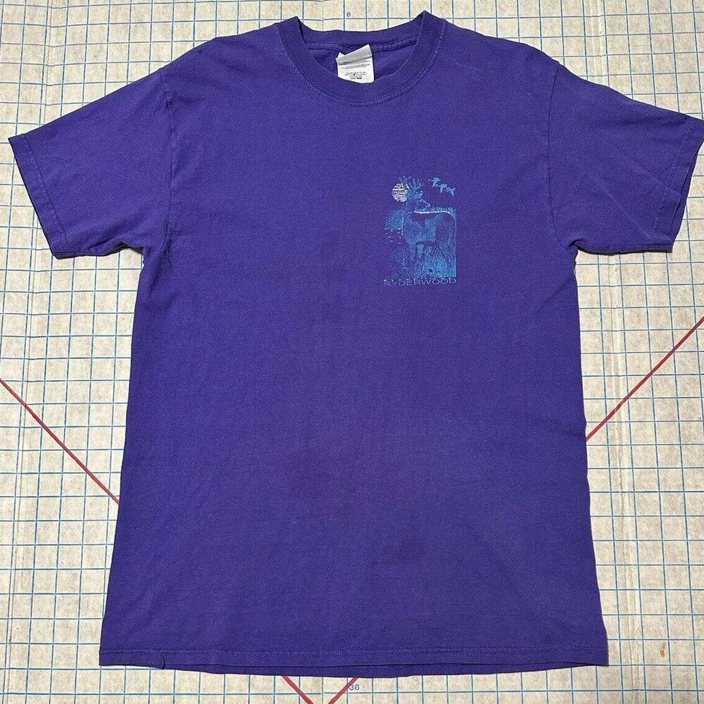 Vintage Loon Elk Duck Ryderwood WA Purple Size Medium T Shirt Port Authority